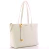 Coccinelle Shopping Bag Gleen Medium Brillant White - 2