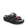 Crocs Classic Cozzy Disco Glitter Sandal Black Multi - 2