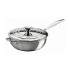 Stainless Steel Non-Stick Chef's Pan with Lid 24 cm-UN-UN