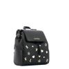 Small backpack in leather-NERO-UN