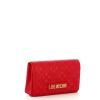 Love Moschino Clutch Shiny Quilted Rosso - 2