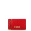 Love Moschino Clutch Shiny Quilted Rosso - 4