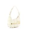 Love Moschino Hobo Bag Small Embroidery Quilt Bianco - 2