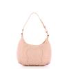 Love Moschino Hobo Bag Small Embroidery Quilt Nude - 3