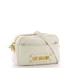 Love Moschino Camera Bag Shiny Quilted Off White - 2