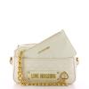 Love Moschino Camera Bag Shiny Quilted Off White - 4