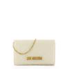 Love Moschino Clutch Shiny Quilted Off White - 1