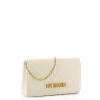 Love Moschino Clutch Shiny Quilted Off White - 2