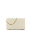 Love Moschino Clutch Shiny Quilted Off White - 3