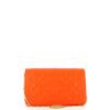 Love Moschino Clutch Shiny Quilted Arancio - 3