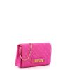 Love Moschino Clutch Shiny Quilted Fuxia - 2