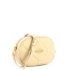 Love Moschino Camera Bag trapuntata Jewel Heart Crema Studs Oro - 2