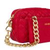 Love Moschino Camera Bag Shiny Quilted Rosso - 3