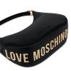 Love Moschino Mini Hobo Bag Eco-Friendly Giant Logo Nero - 3