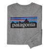 Patagonia T-Shirt a maniche lunghe P-6 Logo Responsibili-Tee® Gravel Heather - 1