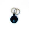 Round double ring keyholder Blue Square