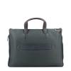 Expandable slim briefcase-BLU/MARRONE-UN