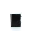 Pocket wallet with coin pouch Blue Square-NERO-UN