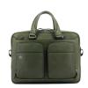 Slim Leather Briefcase Black Square 15.0-VERDE-UN