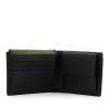 Men wallet with coin pouch and ID Brief-BLU-UN