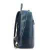 Organised Leather Backpack Archimede-BLU-UN
