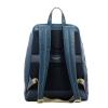 Organised Leather Backpack Archimede-BLU-UN