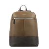 Organised Leather Backpack Archimede-MARRONE-UN