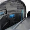 Laptop Backpack in Leather 14.0-BLU/MARRONE-UN