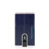 Piquadro Porta carte di credito con Sliding System Blue Square - 1