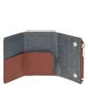 Piquadro Porta carte di credito con Sliding System con portamonete RFID Black Square - 2