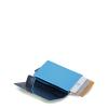 Piquadro Porta carte di credito con Sliding System RFID Blue Square - 3