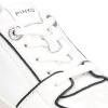 Pinko Sneakers Platform Greta in pelle Bianco Nero - 6