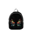 Backpack Portulaca velvet-BLACK-UN