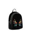 Backpack Portulaca velvet-BLACK-UN
