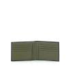 Wallet in leather-BLK/GREE-UN