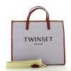 Twin Set Shopper in Canvas con logo - 4