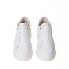 Twin Set Sneakers in pelle con retro a contrasto Bianco Ottico Pink Mousse - 4