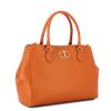 Twin Set Borsa a mano con Oval T Leather Brown - 2